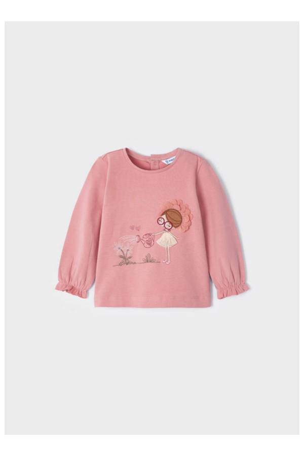 Mayoral Kışlık Kız Bebek T-shirt Pembe