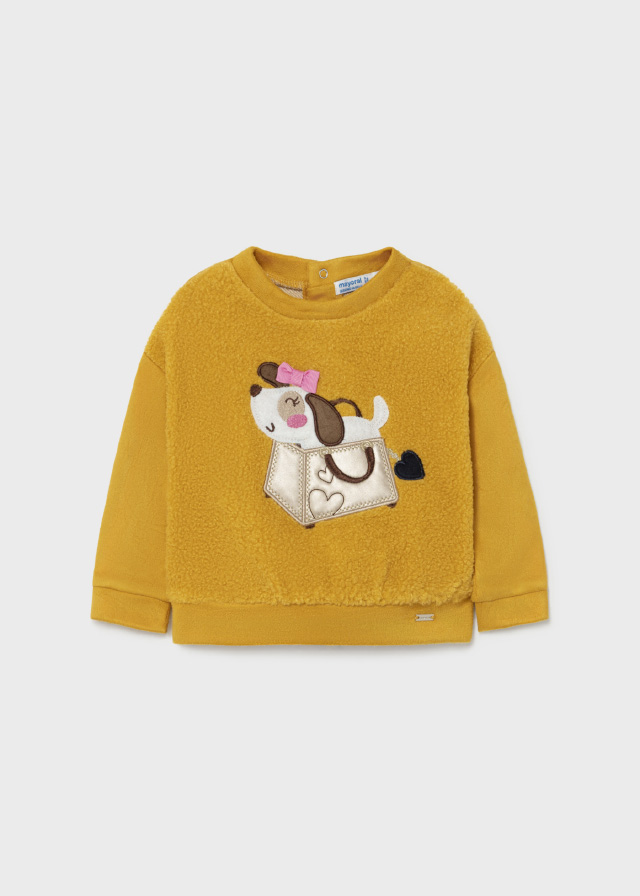 Mayoral Kışlık Kız Bebek Uzun Kol S-shirt Sarı