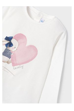 Mayoral Kışlık Kız Bebek Uzun Kol T-shirt Tayt 3'lü Set Koyu Mavi - Thumbnail