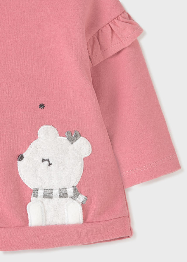 Mayoral Kışlık Kız Bebek Uzun Kol T-shirt Tayt 4’lü Set