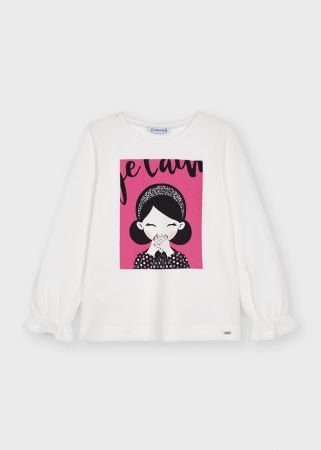 Mayoral Kışlık Kız Uzun Kol T-shirt - Thumbnail