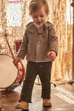 Mayoral - Mayoral Kız Bebek Antrasit Simli Tayt