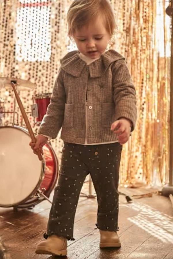 Mayoral Kız Bebek Antrasit Simli Tayt