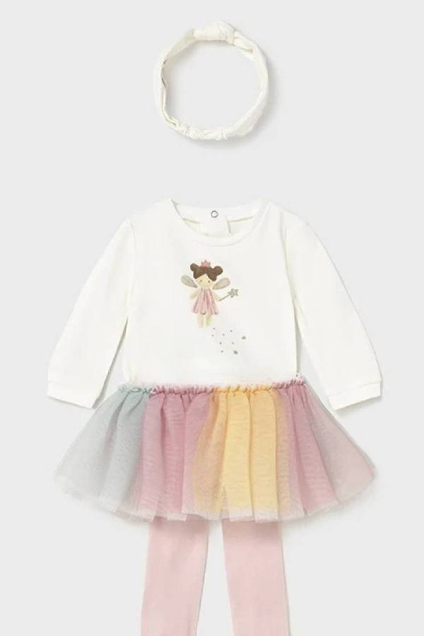 Mayoral Kız Bebek Body Bluz Tütü Set