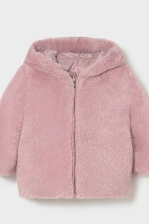 Mayoral Kız Bebek Çift Taraflı Kürklü Mont - Thumbnail