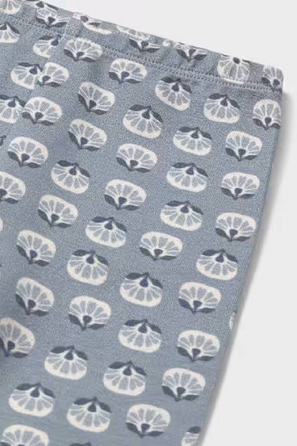 Mayoral Kız Bebek Desenli Tayt Mavi