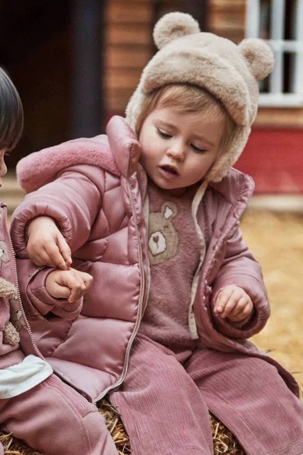 Mayoral Kız Bebek Kapşonlu Uzun Mont