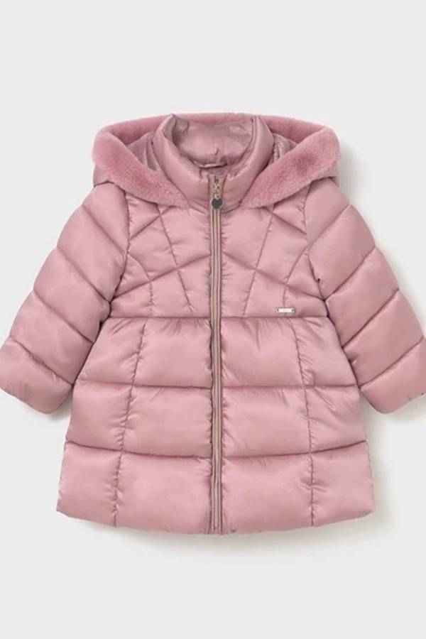 Mayoral Kız Bebek Kapşonlu Uzun Mont