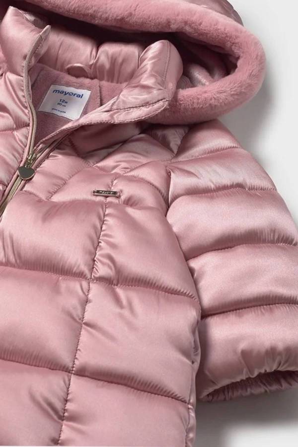 Mayoral Kız Bebek Kapşonlu Uzun Mont