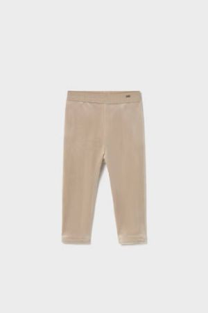 Mayoral - Mayoral Kız Bebek Krem Kadife Tayt