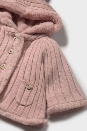 Mayoral - Mayoral Kız Bebek Kürklü Ceket