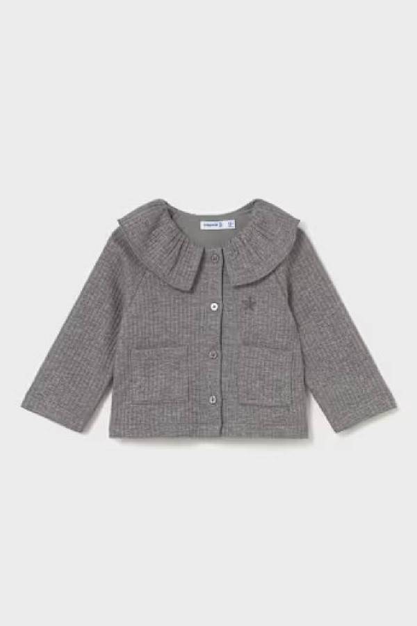 Mayoral Kız Bebek Yakası Fırfırlı Örme Ceket