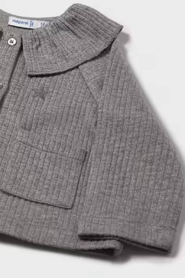 Mayoral Kız Bebek Yakası Fırfırlı Örme Ceket