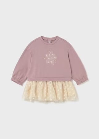 Mayoral - Mayoral Kız Bebek Yıldız Tül Elbise