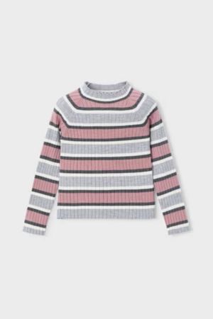 Mayoral - Mayoral Kız Çocuk Balıkçı Yaka Kazak