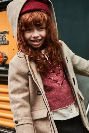 Mayoral - Mayoral Kız Çocuk Desenli Kazak