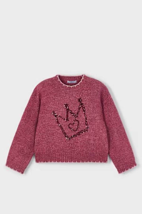 Mayoral Kız Çocuk Desenli Kazak