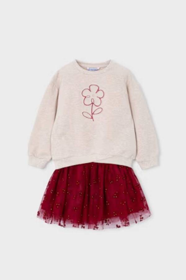 Mayoral Kız Çocuk Etek Sweatshrit Takım