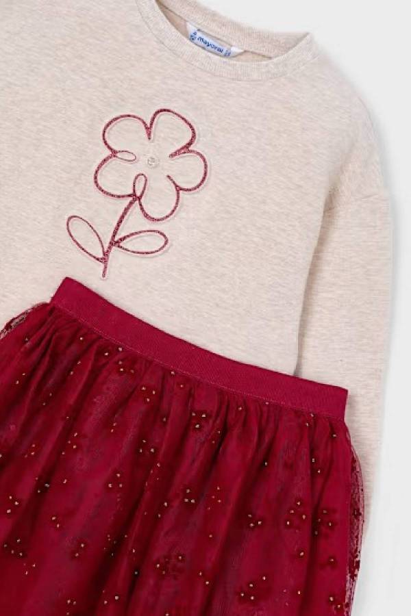 Mayoral Kız Çocuk Etek Sweatshrit Takım