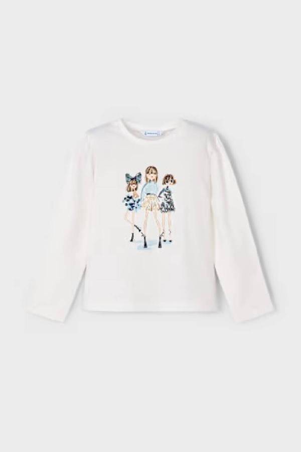 Mayoral Kız Çocuk Figürlü T-shrit