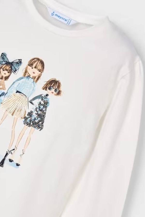 Mayoral Kız Çocuk Figürlü T-shrit