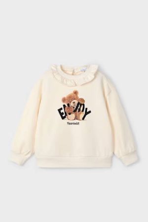 Mayoral - Mayoral Kız Çocuk Fırfır Yaka Sweatshrit