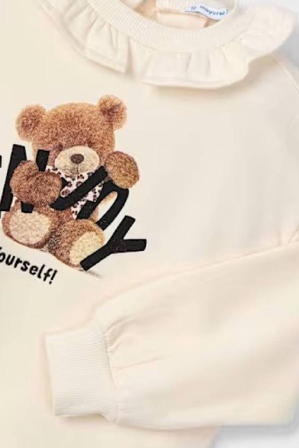 Mayoral Kız Çocuk Fırfır Yaka Sweatshrit