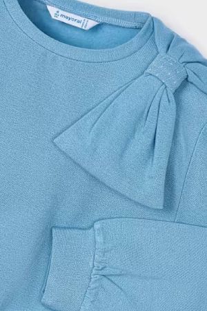 Mayoral Kız Çocuk Fiyonk Detaylı Swaetshrit - Thumbnail