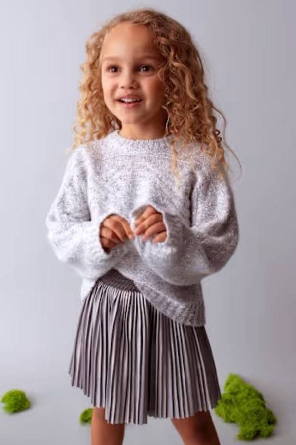 Mayoral Kız Çocuk Gri Pileli Etek