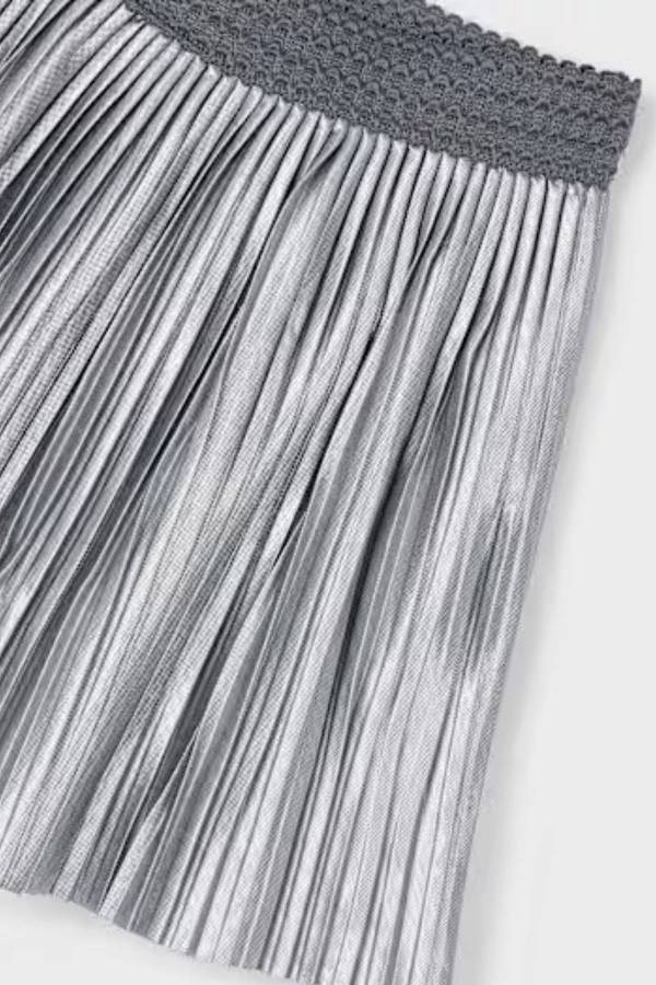 Mayoral Kız Çocuk Gri Pileli Etek