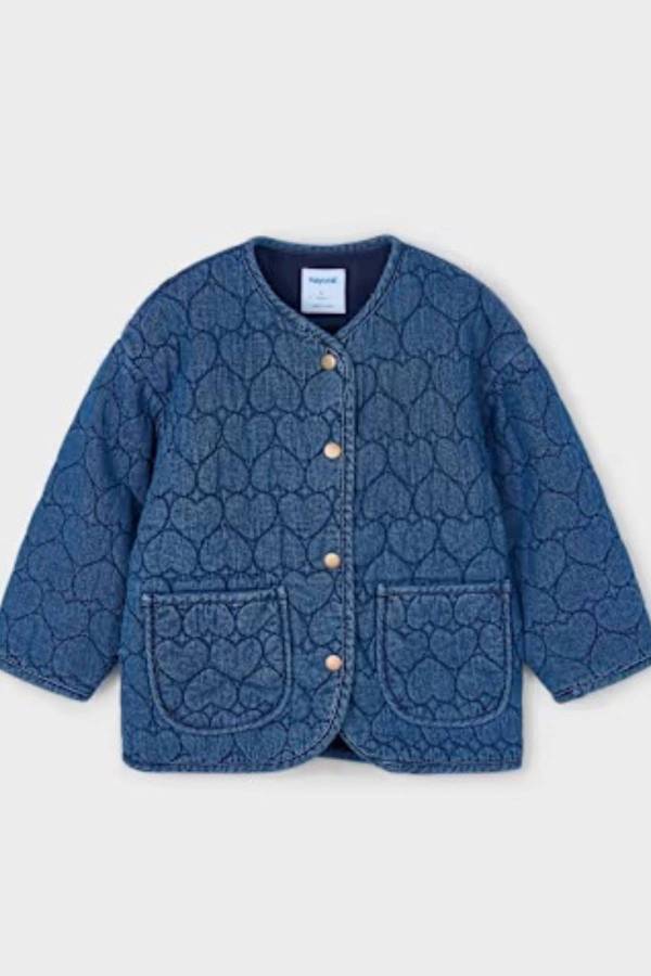 Mayoral Kız Çocuk Kapitone Kot Ceket