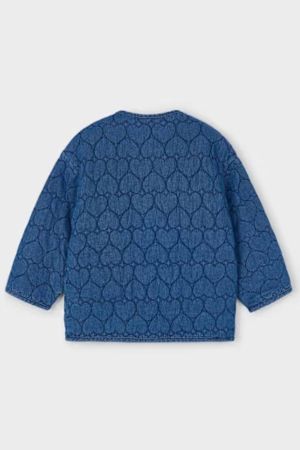 Mayoral Kız Çocuk Kapitone Kot Ceket - Thumbnail