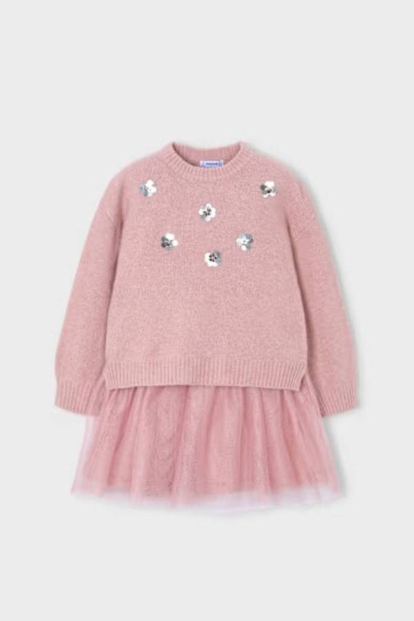 Mayoral Kız Çocuk Kazak Örme Elbise