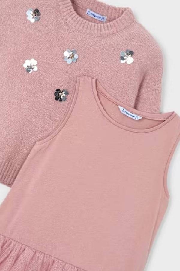 Mayoral Kız Çocuk Kazak Örme Elbise