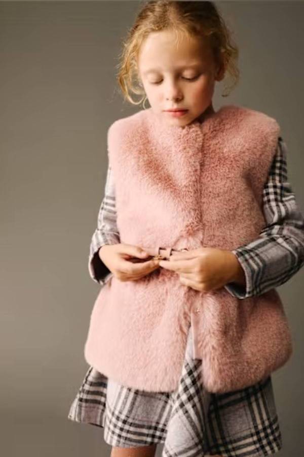 Mayoral Kız Çocuk Kemerli Peluş Yelek
