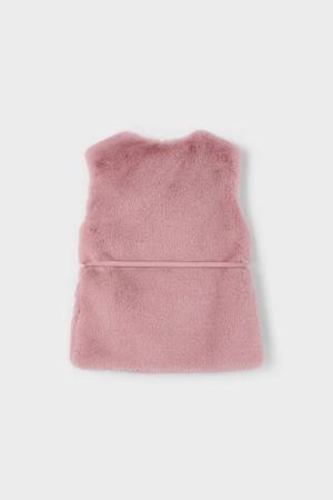 Mayoral Kız Çocuk Kemerli Peluş Yelek - Thumbnail