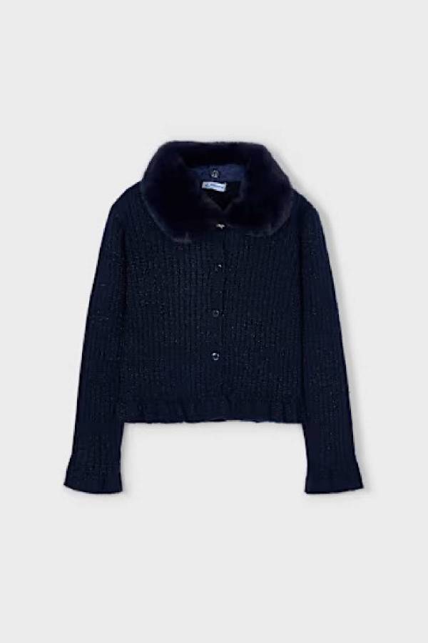 Mayoral Kız Çocuk Kürklü Örme Hırka