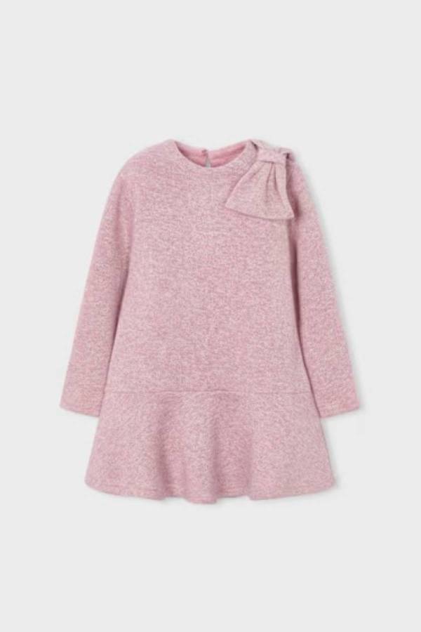 Mayoral Kız Çocuk Örme Elbise Pembe Simli