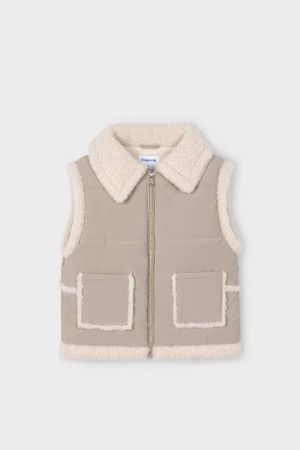 Mayoral Kız Çocuk Peluş Yün Yelek - Thumbnail