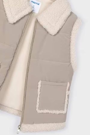 Mayoral Kız Çocuk Peluş Yün Yelek - Thumbnail