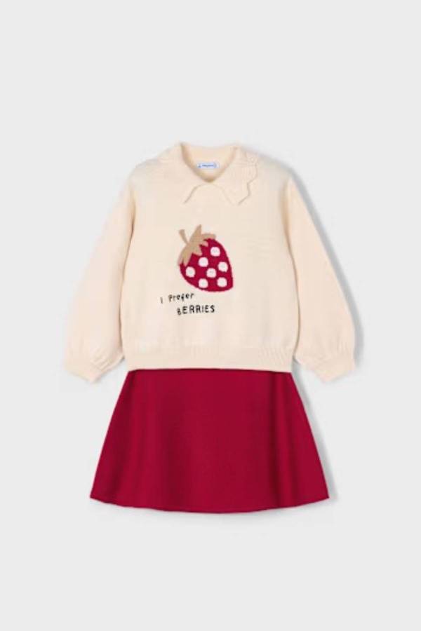 Mayoral Kız Çocuk Triko Etek Takım