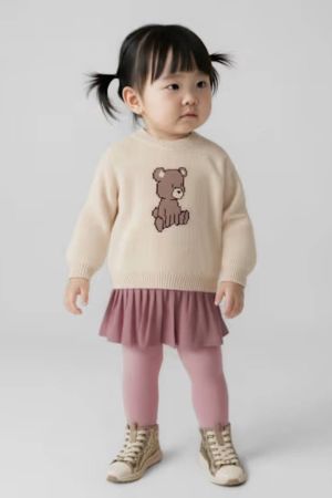 Mayoral - Mayoral Kız Bebek Triko Takım