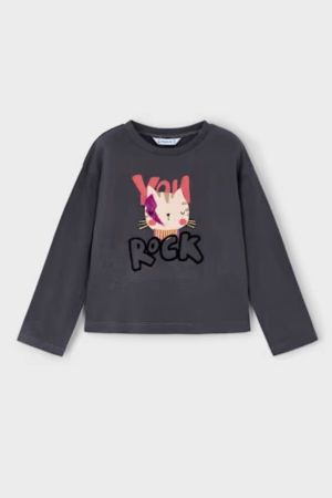 Mayoral - Mayoral Kız Çocuk Uzun Kollu Tişört