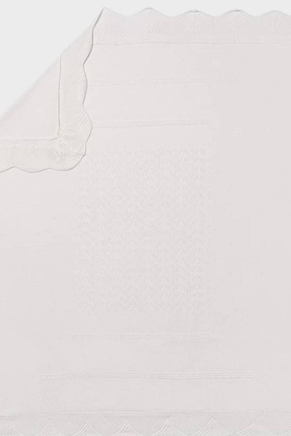 Mayoral Yazlık Bebek Örme Battaniye Ekru