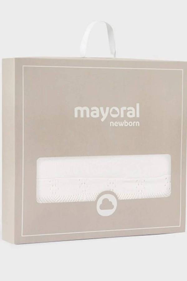 Mayoral Yazlık Bebek Örme Battaniye Ekru