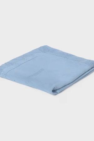 Mayoral - Mayoral Yazlık Bebek Örme Battaniye Mavi