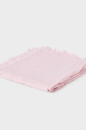 Mayoral - Mayoral Yazlık Bebek Örme Battaniye Pembe