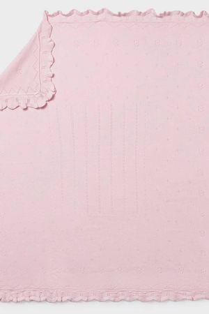 Mayoral Yazlık Bebek Örme Battaniye Pembe - Thumbnail