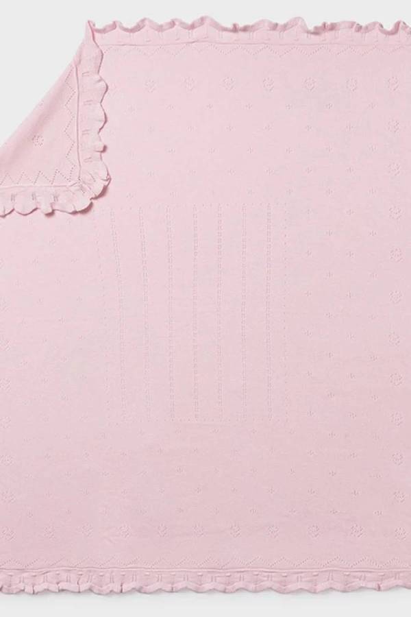 Mayoral Yazlık Bebek Örme Battaniye Pembe