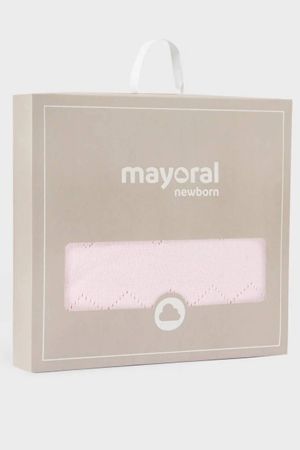 Mayoral Yazlık Bebek Örme Battaniye Pembe - Thumbnail